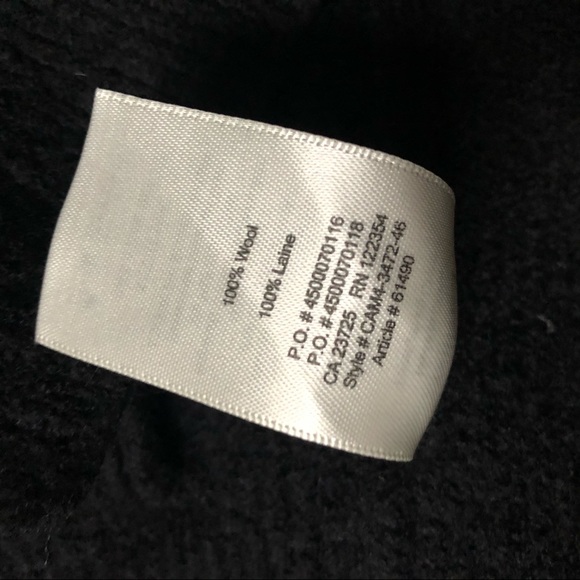 100% Wool Sleeveless Black Cardigan - Wilfred / Aritzia - Picture 3 of 8